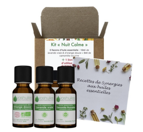 Kit "Nuit Calme" — 3 Huiles Essentielles Sommeil