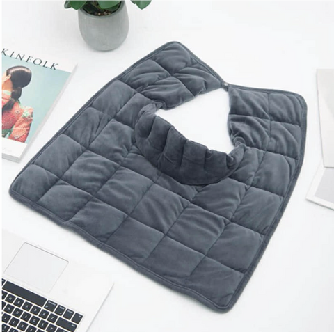 Couverture Lestée Thérapeutique SereniSens™ — Cou & Épaules en Tissu Minky