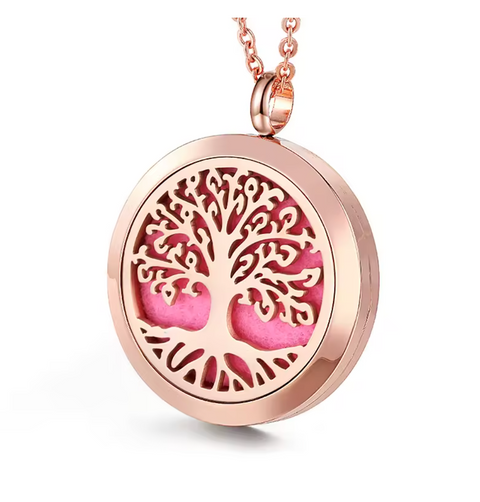 Collier Diffuseur Arbre de Vie — Bijou Aromathérapie