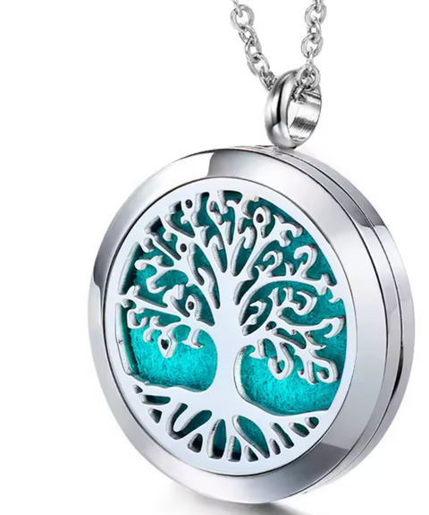 Collier Diffuseur Arbre de Vie — Bijou Aromathérapie