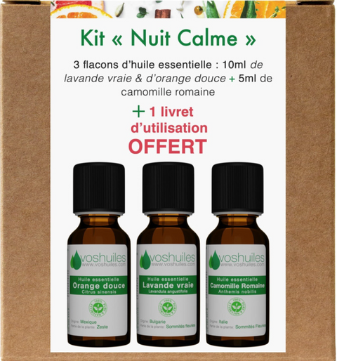Kit "Nuit Calme" — 3 Huiles Essentielles Sommeil